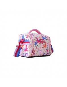 Milan Flowicorn Bolsa Isotermica Porta Alimentos de 5L - Gran Capacidad - Apertura Total - Bolsillo Interior de Malla -