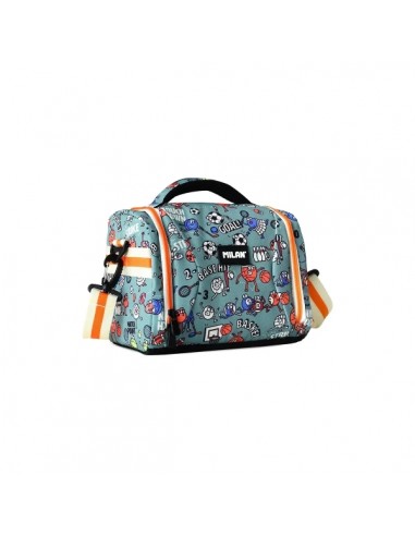 Milan Sports Bolsa Isotermica Porta Alimentos de 5L - Gran Capacidad - Apertura Total - Bolsillo Interior de Malla - Correa