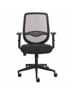Fellowes Fluenza Silla de Oficina - Respaldo de Malla Transpirable - Reposabrazos Acolchados 2D - Ajuste por Elevacion de Gas