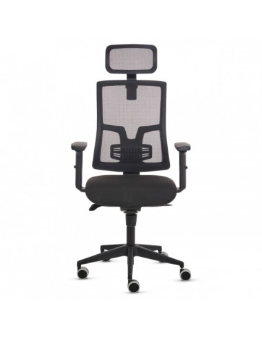 Fellowes Eleganza Plus Silla de Oficina - Respaldo de Malla Transpirable Ajustable en Altura - Soporte Lumbar Ajustable y