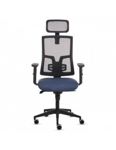 Fellowes Eleganza Plus Silla de Oficina - Respaldo de Malla Transpirable Ajustable en Altura - Soporte Lumbar Ajustable y