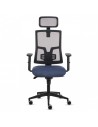 Fellowes Eleganza Plus Silla de Oficina - Respaldo de Malla Transpirable Ajustable en Altura - Soporte Lumbar Ajustable y