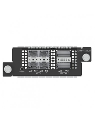Ruijie CM85-4XS2CQ Tarjeta Switch de Expansion - 4x SFP-hasta 10Gbps - 2x QSFP28 hasta 100Gbps - Color Negro