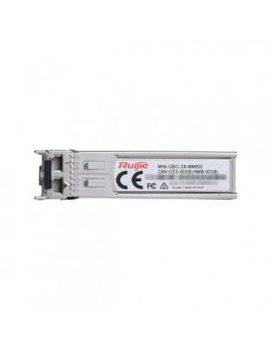Ruijie MINI-GBIC-SX-MM850 Modulo Transceptor SFP - 1000Base-SX - Fibra Optica hasta 550m - Conector LC - Longitud de Onda de