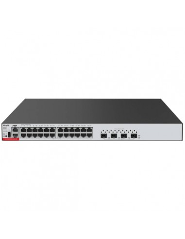 Ruijie RG-CS83-24GT4XS Switch - 24 Puertos Ethernet hasta 1Gbps - 4x SFP-hasta 10Gbps - Fuente de Alimentacion Fija - Color