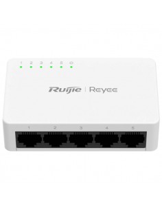 Ruijie RG-ES05F Switch de Sobremesa - 5 Puertos - Velocidad hasta 100Mbps - Color Blanco