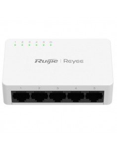 Ruijie RG-ES05G-L Switch No Gestionado - 5 Puertos - Velocidad hasta 1Gbps - Carcasa de Plastico - Color Blanco