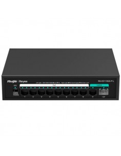 Ruijie RG-ES110GS-P-L Switch - 8 Puertos Ethernet hasta 1Gbps - Puerto Ethernet Uplink - Puerto SFP Uplink - PoE PoE-hasta