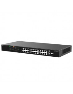 Ruijie RG-ES126FGS-LP Switch - 24 Puertos Ethernet hasta 100Mbps - 1X Uplink hasta 1Gbps - 1X Rj45 SFP Combo hasta 1Gbps -