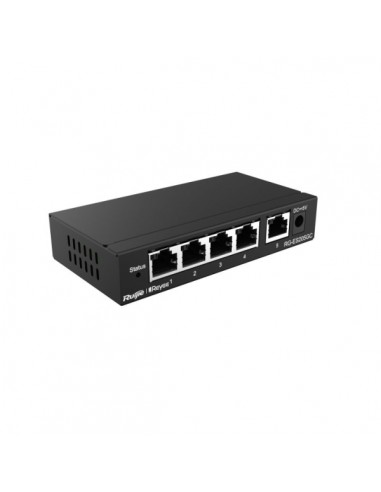 Ruijie RG-ES205GC Switch de Sobremesa - 5 Puertos Ethernet hasta 1Gbps - Vlan - Dhcp Snooping para Seguridad Avanzada -