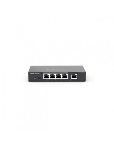 Ruijie RG-ES205GC-P Switch de Sobremesa - 5 Puertos - Velocidad hasta 1Gbps - PoE hasta 54W - Carcasa de Acero - Gestion
