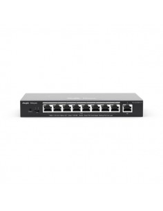 Ruijie RG-ES209GC-P Switch de Sobremesa - 9 Puertos - Velocidad hasta 1Gbps - PoE PoE-hasta 120W - Carcasa de Acero -
