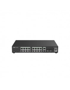 Ruijie RG-ES220GS-P Switch de Sobremesa - 18 Puertos Ethernet hasta 1Gbps - 2x SFP 1Gbps - PoE PoE-hasta 250W - Carcasa de
