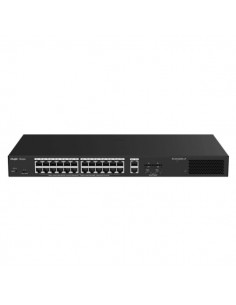 Ruijie RG-ES228GS-LP Switch - 26 Puertos Ethernet hasta 1Gbps - 2x SFP 1Gbps - PoE PoE-hasta 250W - Gestionado en la Nube -