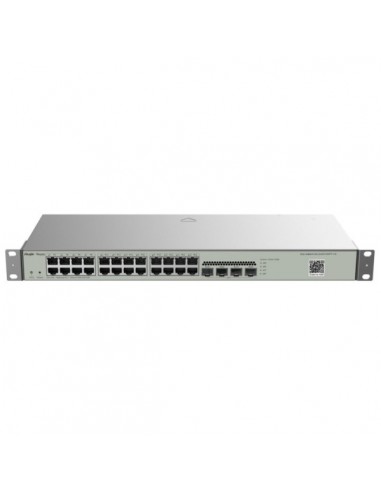 Ruijie RG-NBS3100-24GT4SFP-V2 Switch Gestionado - Montaje en Rack 1U - 24 Puertos Ethernet hasta 1Gbps - 4x SFP hasta 1Gbps -