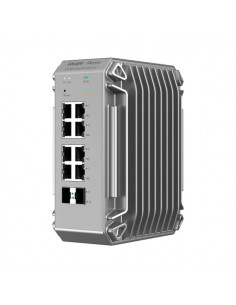Ruijie RG-NIS3100-8GT2SFP-HP Switch Industrial - 8 Puertos Ethernet hasta 1Gbps - 2x SFP 1Gbps - PoE PoE-hasta 240W - Color