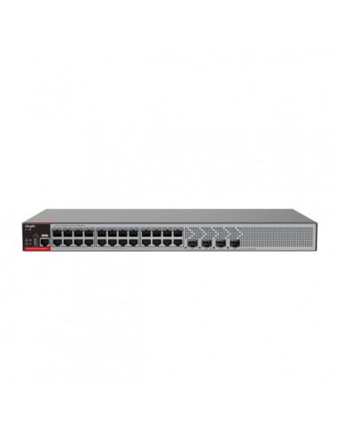 Ruijie RG-S2915-24GT4MS-P-L Switch con Auto-Negociacion - 24 Puertos Ethernet hasta 1Gbps - 4x SFP hasta 2.5Gbps - PoE PoE