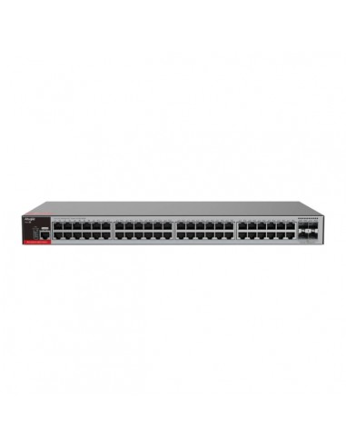 Ruijie RG-S2915-48GT4MS-L Switch con Auto-Negociacion - 48 Puertos Ethernet hasta 1Gbps - 4x SFP hasta 2.5Gbps - Fuente de