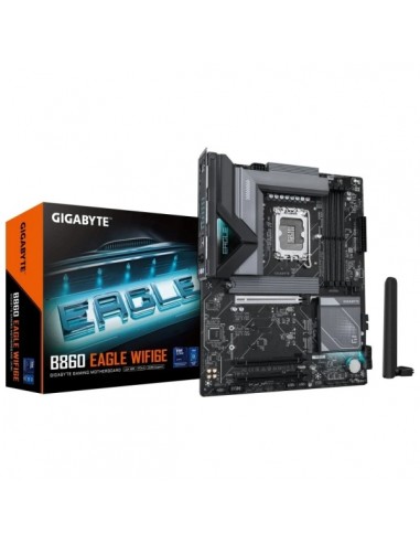Gigabyte B860 EAGLE WIFI6E Placa Base Intel 1851 4x DDR5 - M 2-SATA - HDMI DP - WIFI6E - ATX