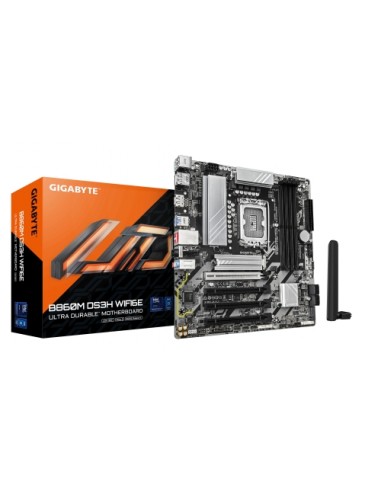 Gigabyte B860 DS3H Placa Base Intel 1851 4x DDR5 - M.2-SATA-PCIe3.0 - HDMI-VGA-DP-RJ-45-USB 3.2 - MicroATX