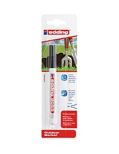 Edding 8055 Rotulador Permanente para Exteriores - Punta Redonda 1-2mm - Tinta Resistente al Desgaste-Roce y Luz - Color