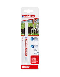 Edding 8055 Rotulador Permanente para Exteriores - Punta Redonda 1-2mm - Tinta Resistente al Desgaste-Roce y Luz - Color