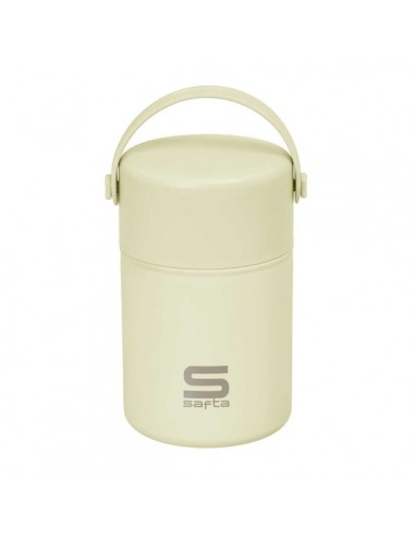 Safta Termo para Alimentos - Acero Inoxidable - Cuchara Plegable - Base de Silicona - Asa Superior - 12h Caliente - 24h Frio