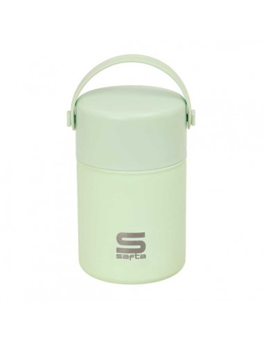 Safta Termo para Alimentos - Acero Inoxidable - Cuchara Plegable - Base de Silicona - Asa Superior - 12h Caliente - 24h Frio