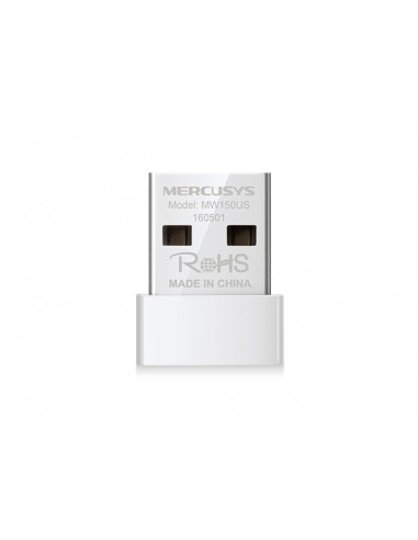 Mercusys Adaptador USB Nano Inalambrico N150 - USB 2.0 - Hasta 150Mbps