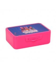 Safta K-Pop Demon Hunters Fiambrera - Capacidad de 850ml - 3 Compartimentos Internos - Apertura Frontal - 17.4x5.8x11.4cm -