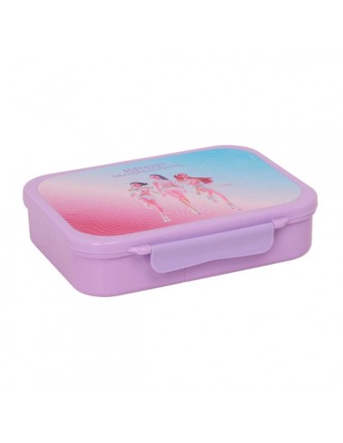 Safta K-Pop Demon Hunters Fiambrera - Capacidad de 1410ml - 3 Compartimentos Internos - Apertura Frontal - 21x4.5x16cm -