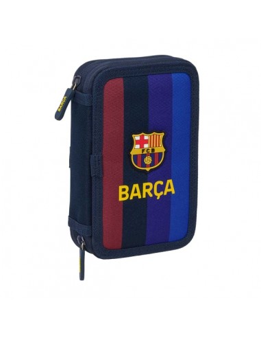 Safta F.C.Barcelona 1Â-Equipacion 26 27 Plumier de 2 Pisos - 29 Piezas - Goma - Lapiz - 2 Boligrafos - Sacapuntas - 10