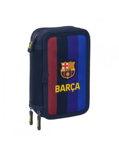 Safta F.C.Barcelona 1Â-Equipacion 26 27 Plumier de 3 Pisos - 37 Piezas - Goma - Lapiz - 2 Boligrafos - Sacapuntas - 2