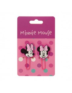 Safta Minnie Mouse Minty Pack de 2 Clips - Presentado en Blister - Color Rosa
