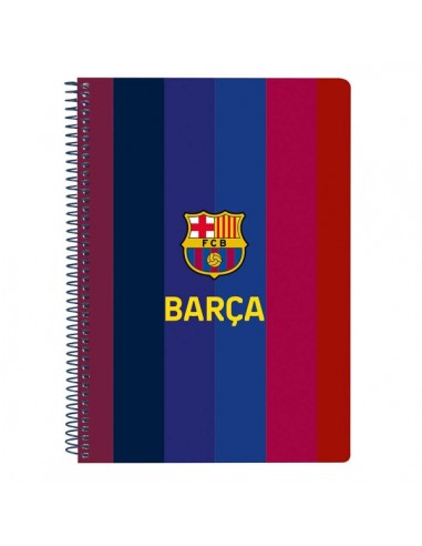 Safta F.C.Barcelona 1Â-Equipacion 26 27 Libreta con Espiral - Formato Cuarto - 80 Hojas de 80g m2 - Cuadricula 4x4mm -