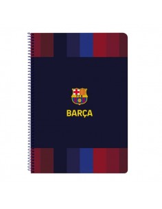 Safta F.C.Barcelona 1Â-Equipacion 26 27 Libreta con Espiral - Formato Folio - 80 Hojas de 80g m2 - Cuadricula 4x4mm -
