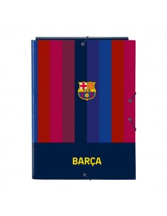 Safta F.C.Barcelona 1Â-Equipacion 26 27 Carpeta de 3 Solapas - Formato Folio - Cierre con Gomas Elasticas - Tapas Duras