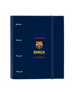 Safta F.C.Barcelona 1Â-Equipacion 26 27 Carpeta de 4 Anillas de 35mm - Recambio de 100 Hojas A4 - Cuadricula de 5x5mm -