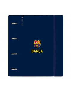 Safta F.C.Barcelona 1Â-Equipacion 26 27 Carpeta de 4 Anillas de 35mm - Recambio de 100 Hojas A4 - Cuadricula de 5x5mm -