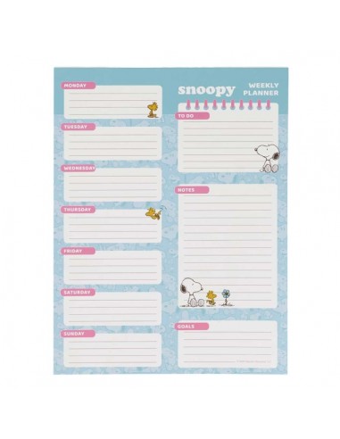 Safta Snoopy Planificador Semanal - 50 Paginas - 100 g m2 - 19x25.5cm - Colores Surtidos