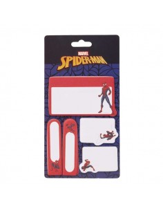 Safta Spider-Man Pack de Notas Adhesivas - Formatos Surtidos - Cabecera para Colgar - 10x20cm - Colores Surtidos