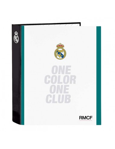 Safta Real Madrid Equipacion 26 27 Carpeta de 4 Anillas de 40mm - Formato Folio - Tapas Duras Forradas - Lomo Ancho -