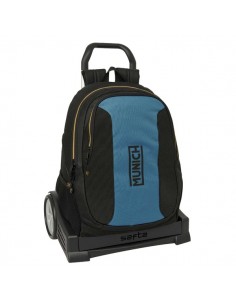 Safta Munich Mochila con Carro - Extraible - 23L - Portabotellas - Cremallera con Doble Tirador - Asa de Mano - Espalda