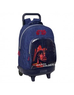 Safta Star Wars Mochila con Carro - Extraible - 33L - Portabotellas - Tarjeta de Identificacion Personal - Cremallera con