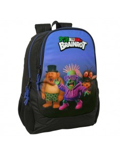 Safta Brainrot Mochila - 23L - Adaptable a Carro - Espalda Acolchada - Portabotellas - Cremallera con Doble Tirador - Asa de