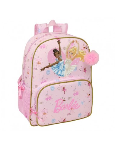Safta Barbie Ballet Mochila - Adaptable a Carro - Bolsillo Frontal - Portabotellas - Cremallera con Doble Tirador - Asa de