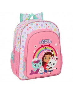 Safta Gabby's Dollhouse Mochila - 15L - Adaptable a Carro - Bolsillo Frontal - Portabotellas - Cremallera con Doble Tirador -