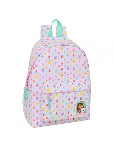 Safta Gabby's Dollhouse Mochila para Portatiles hasta 14.1" - Portabotellas - Cremallera con Doble Tirador - Asa de Mano -