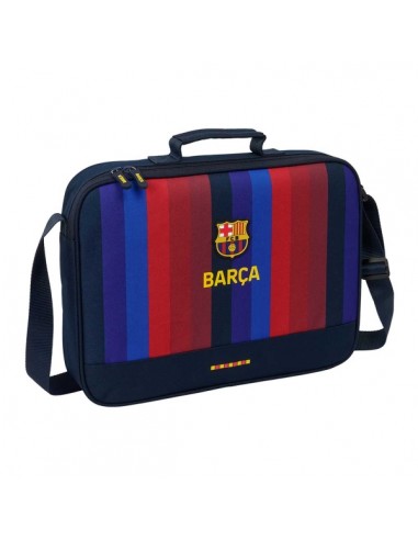 Safta F.C.Barcelona 1Â-Equipacion 26 27 Maletin con Cremallera - Bandolera Ajustable - Asa Forrada - Doble Tirador - Fondo