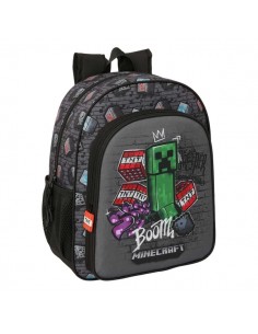 Safta Minecraft Graffiti Mochila - 15L - Adaptable a Carro - Bolsillo Frontal - Portabotellas - Cremallera con Doble Tirador